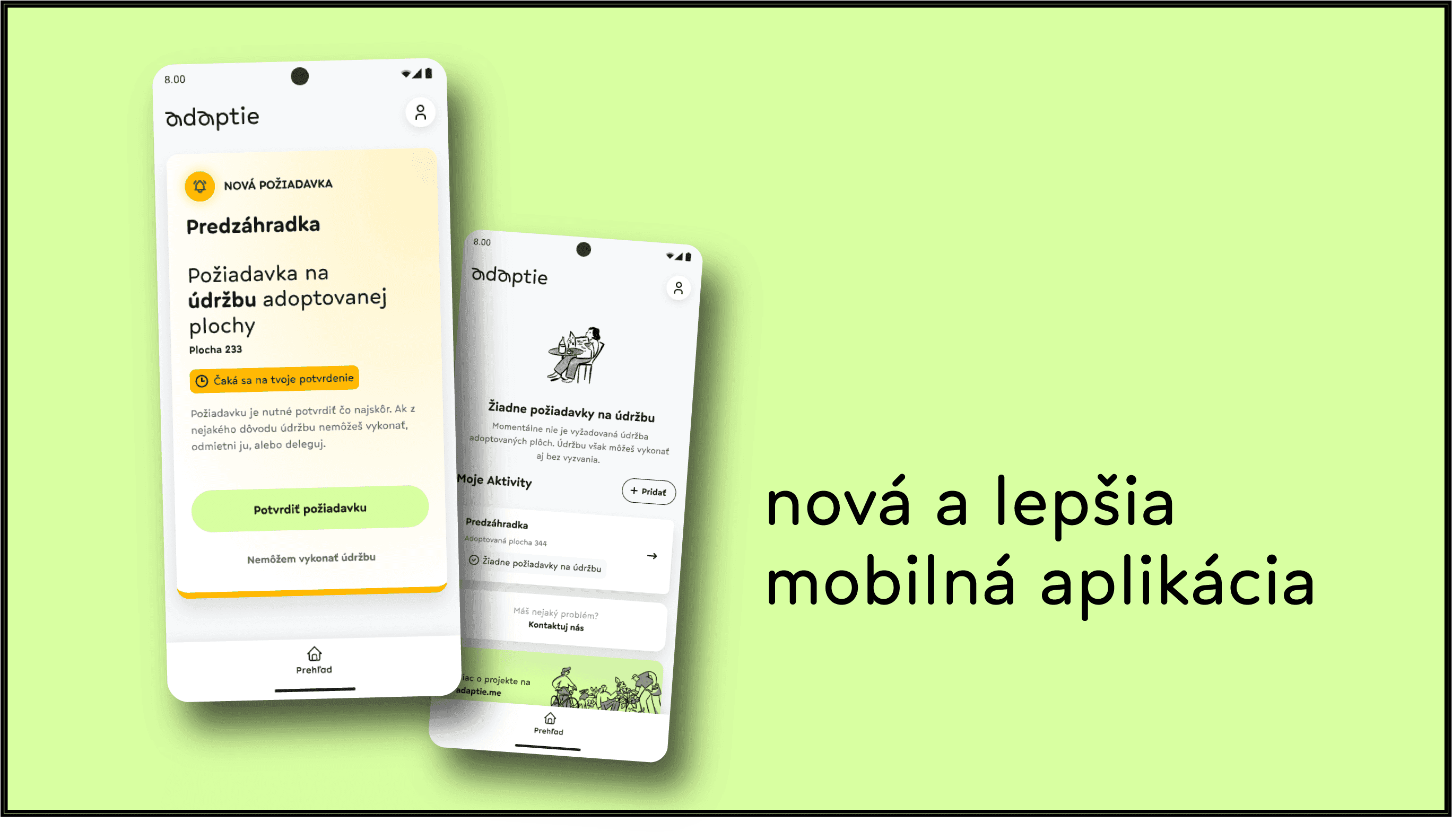 mobile mockups of new design